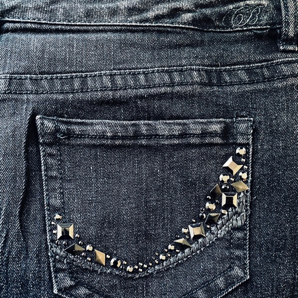 Denim Shirt, Black Midi Denim Skirt, Code Bleu Denim Skirt, Midi Denim Skirt - Picture 11 of 13